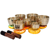 Bermoni Tibetan Set of 7 Chakra  Singing Bowl