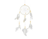 White Feathers Wall Hanging  Dream catcher.