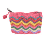 Pink Cotton Thread Coin Purse.