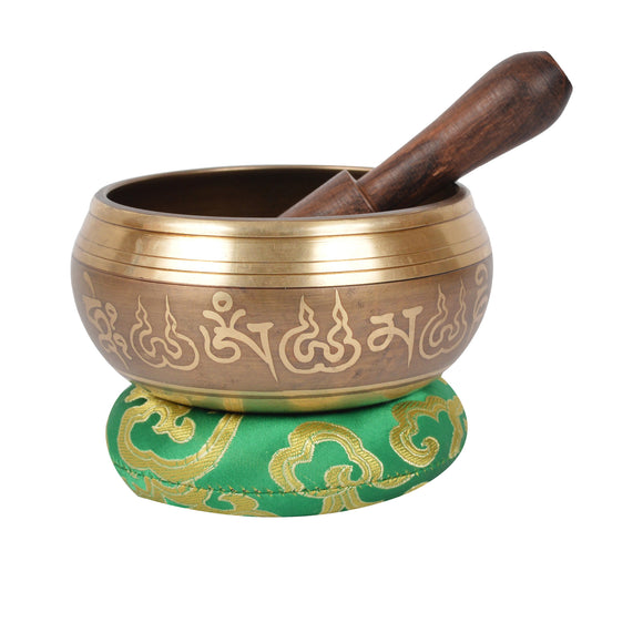 Tibetan 8 Auspicious Symbols Singing Bowl