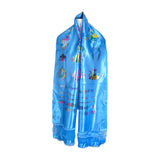 Colorful Auspicious Symbol Printed Scarf.