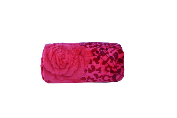 Comfortable, Warm & Soft Throw Blanket with Roses(size 180 cm x 200 cm)