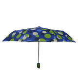 Womens/Ladies colorful Bubble Pattern Strong & Durable Automatic Open folding umbrella-(3617A-Blue)