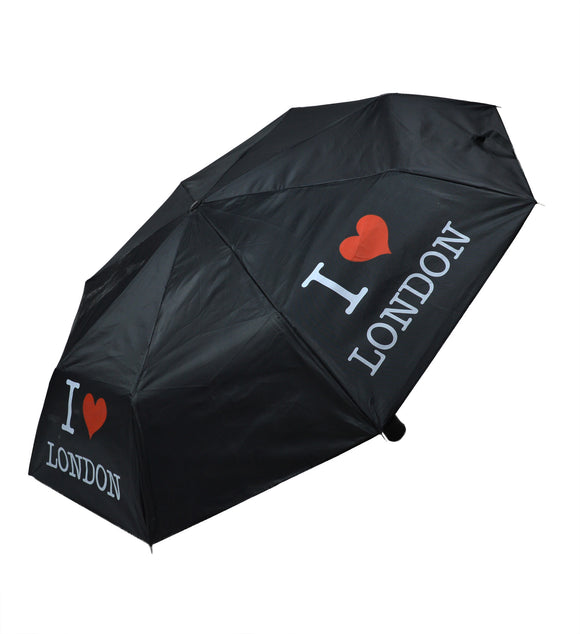 Black Folding Umbrella with 