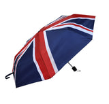 Folding umbrella with printed Union Jack. Light & easy to carry -(UK01)