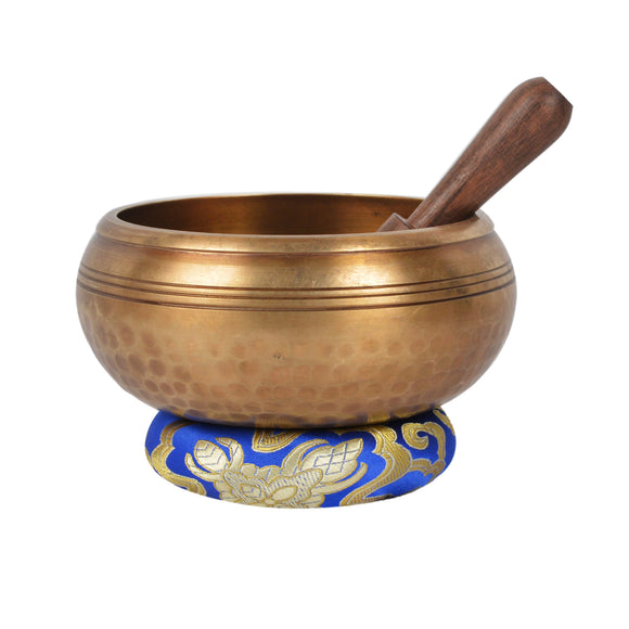 Hand Hammered Buddha Crafted Singing Bowl