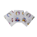 Colorful Auspicious Symbol Printed Scarf.