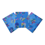 Colorful Auspicious Symbol Printed Scarf.