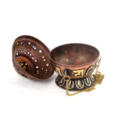 Bermoni Tibetan Hanging Censer Brule Incense Cones Holder (KTM-BNR-1108-BHRV)