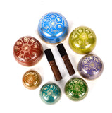 Bermoni Tibetan Colorful 7 Chakra Singing Bowl