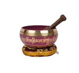 Tibetan Meditation Singing Bowl with Craved Om Mani Padme