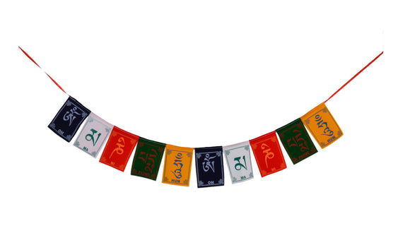 Tibetan Buddhist Fluttering Prayer Flags with 