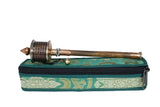 Hand Held Prayer Wheel With Protective Pouch.