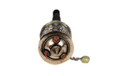 Tibetan Hand Held Prayer Wheel With Mantra Carved.