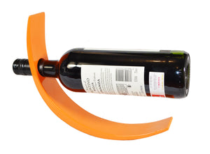 Lacquered wood WINE BOTTLE holder Stilysh & elegant (light orange)