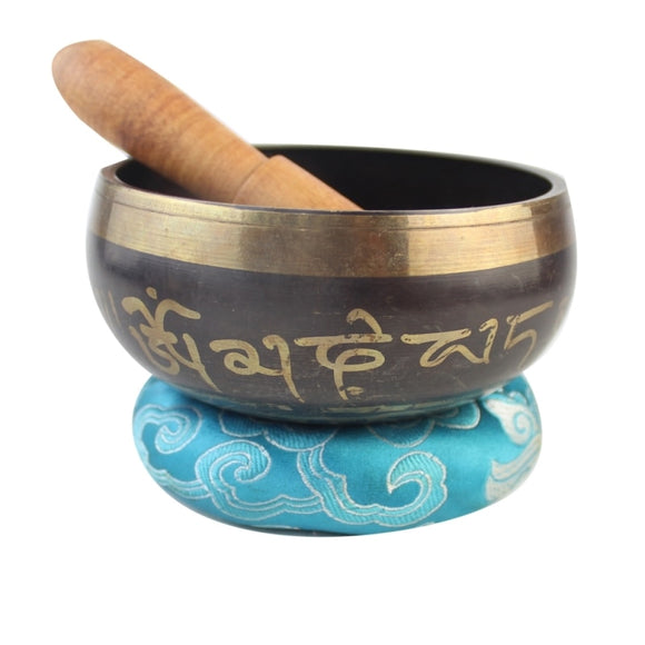 Himalayan Hand Hammered Chakra Meditation Bowl Decorative-wall-dishes Yoga Tibetan Buddhist Brass Singing Bowl