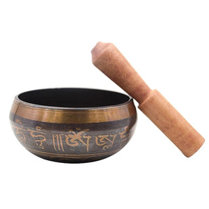 Tibetan Bowl Singing Bowl Decorative-wall-dishes Home Decoration Decorative Wall Dishes Tibetan Singing Bowl 1PC