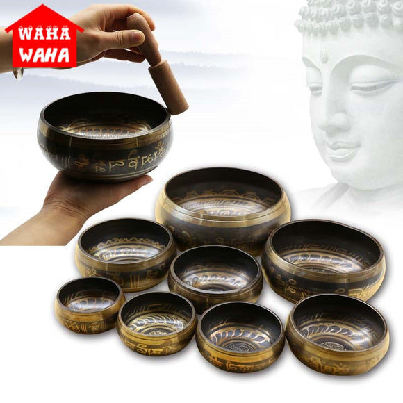 Tibetan Bowl Sing Bowl Nepalese Buddhist Tibetan Chanting Yoga Meditation Bowl Buddhist Sound Therapy Bowl Copper Religion Carft