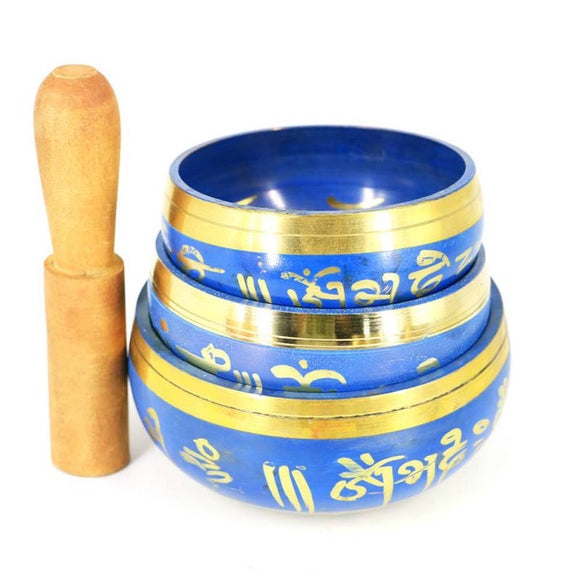 Buddha Sound Bowl Nepal Style Decorative Dharma Pattern Bowl Singing Bowl Mat Set Meditation Instruments Temple Home Decoration