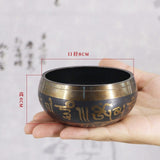 Tibetan Singing Bowl Decorative-wall-dishes Home Decoration Decorative Xizang Sacrifice Sacred Buddhist Dharma Monks