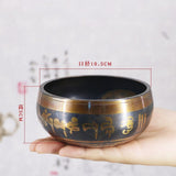 Tibetan Singing Bowl Decorative-wall-dishes Home Decoration Decorative Xizang Sacrifice Sacred Buddhist Dharma Monks