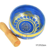 Singing Bowl Mat Set Buddha Meditation Instruments Temple Buddha Dharma Pattern Bowl Home Decoration