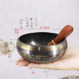 Tibetan Bowl Sing Bowl Nepalese Buddhist Tibetan Chanting Yoga Meditation Bowl Buddhist Sound Therapy Bowl Copper Religion Carft