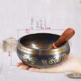 Tibetan Bowl Sing Bowl Nepalese Buddhist Tibetan Chanting Yoga Meditation Bowl Buddhist Sound Therapy Bowl Copper Religion Carft