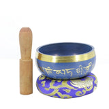 Sacred Dharma Monks Lama Tibetan Singing Bowl Set Decorative-wall-dishes Tibetan Singing Bowl Set Spiritual Gift for Silent